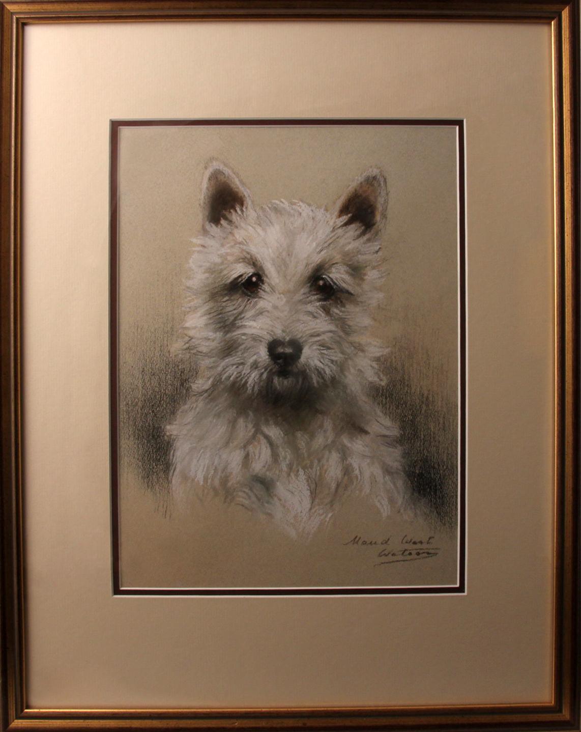 Click for larger image: West Highland Terrier by Miss Maud West Watson (Exh.1908-1914) - West Highland Terrier by Miss Maud West Watson (Exh.1908-1914)