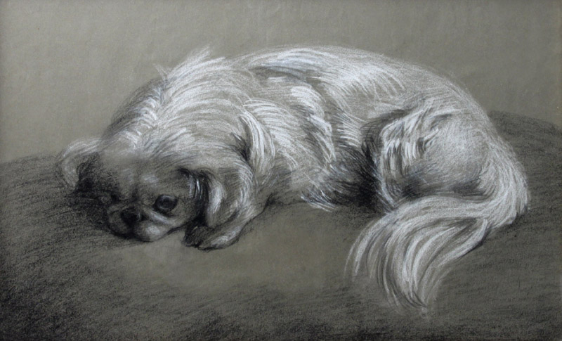 Click to see full size: Pekingese manner of Horatio Henry Couldery