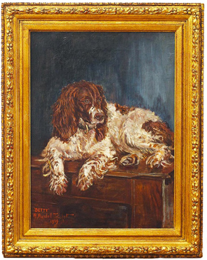 Click for larger image: Springer Spaniel by Wasdell Walter Trickett (fl. 1921-1939) - Springer Spaniel by Wasdell Walter Trickett (fl. 1921-1939)