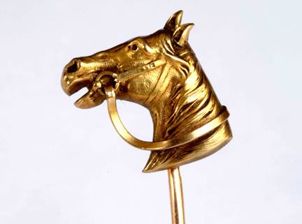 Click to see full size: Stick Pin of a Horse