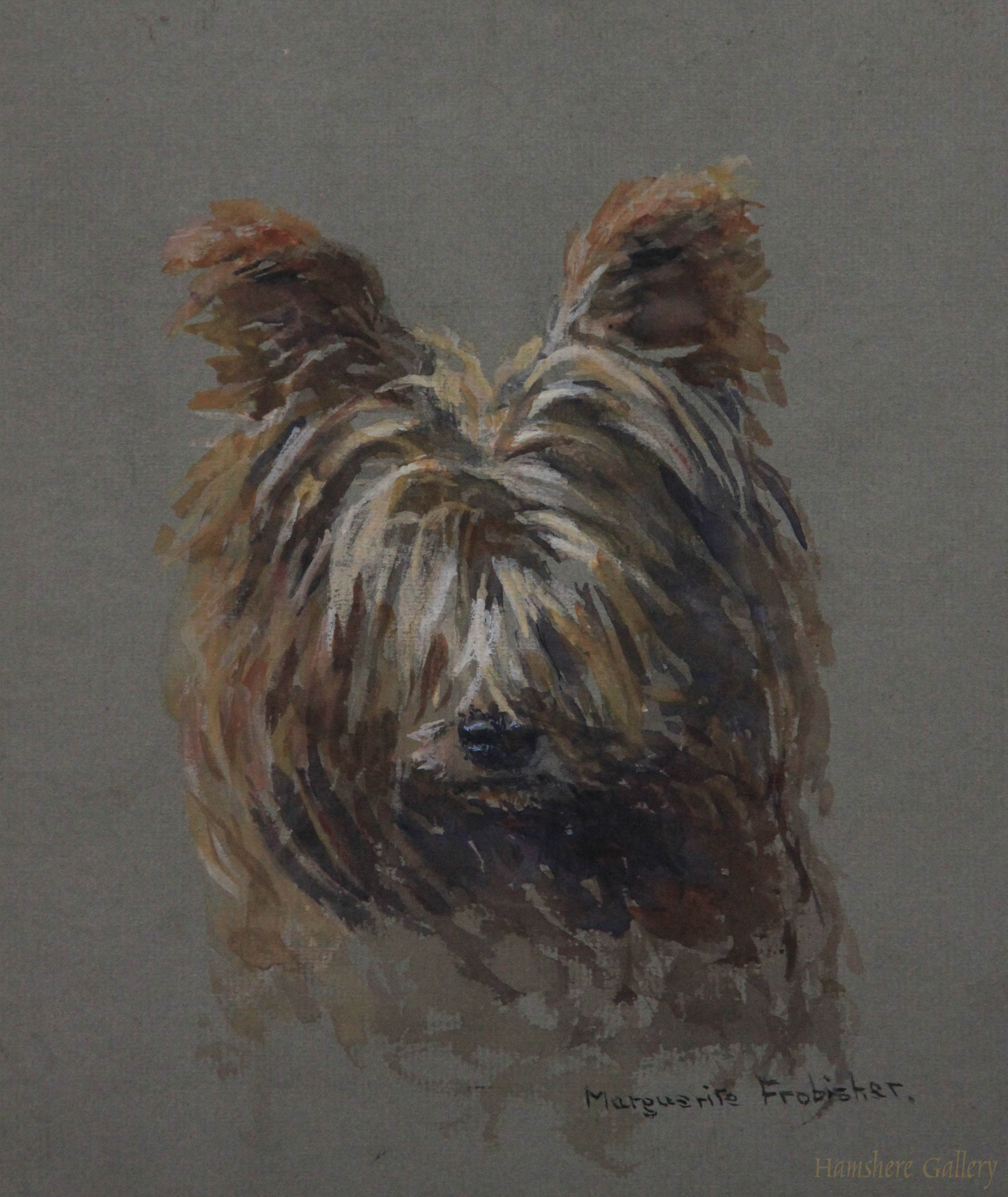 Click to see full size: Skye Terrier by Miss Lucy Marguerite Frobisher