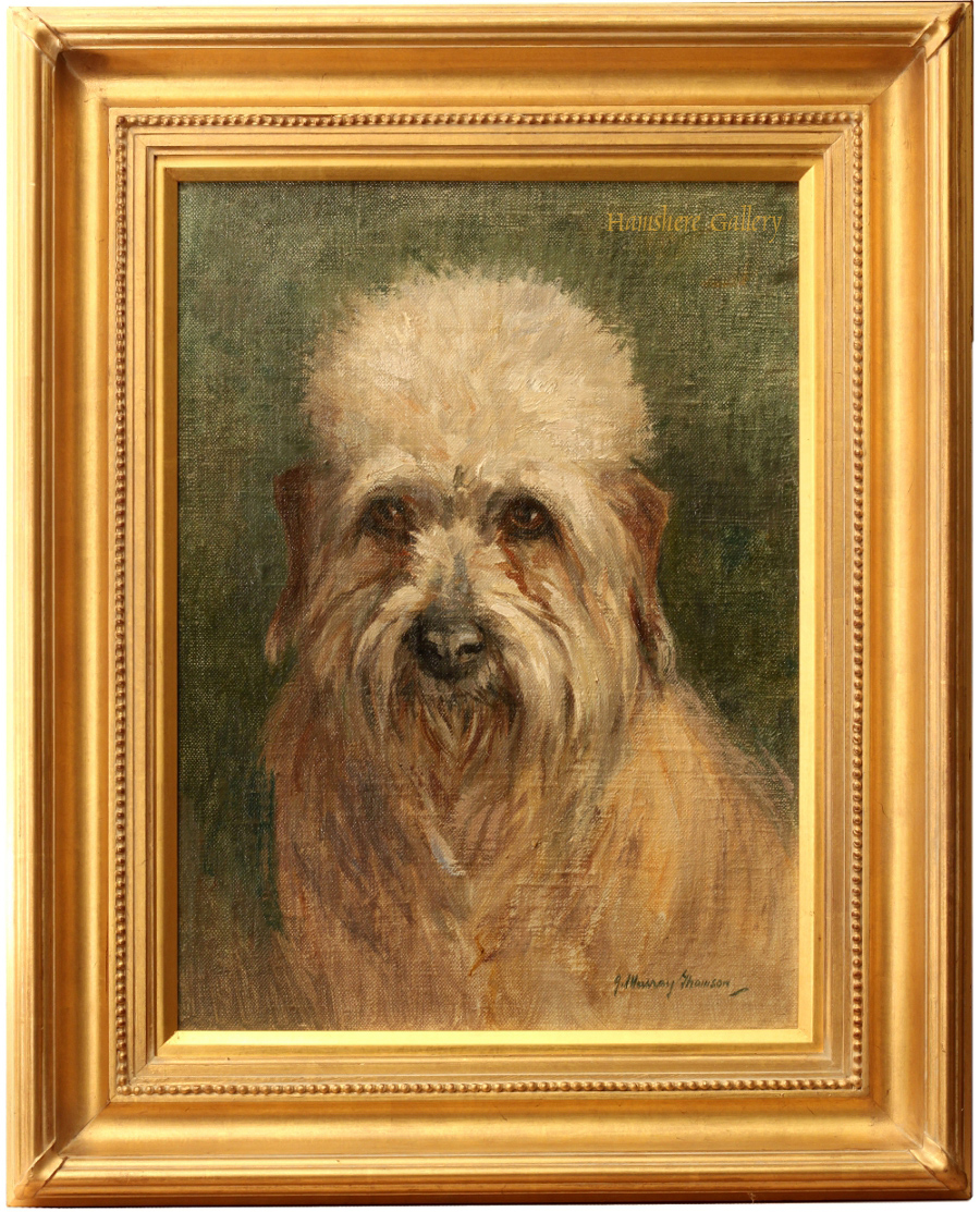 Click for larger image: Dandie Dinmont oil - Dandie Dinmont oil