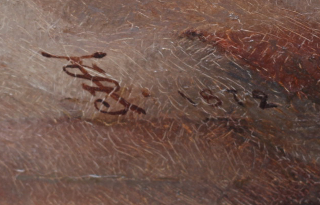 Click for larger image: Spitz type dogs monogrammed “JS” signature - Spitz type dogs monogrammed “JS”