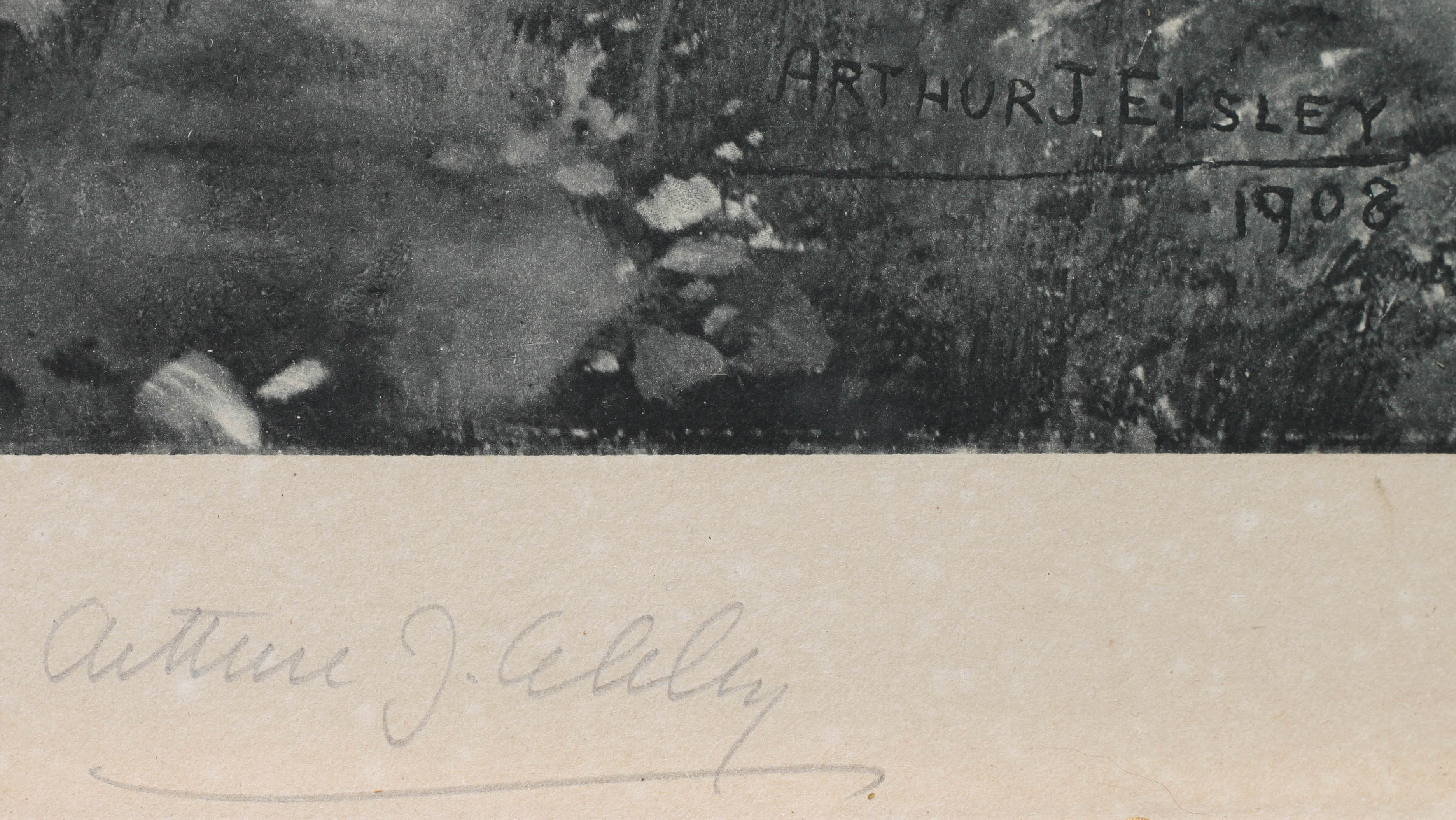 Click for larger image: on India Proof of children and Rough Collie after Arthur J Elsley  - on India Proof of children and Rough Collie after Arthur J Elsley 