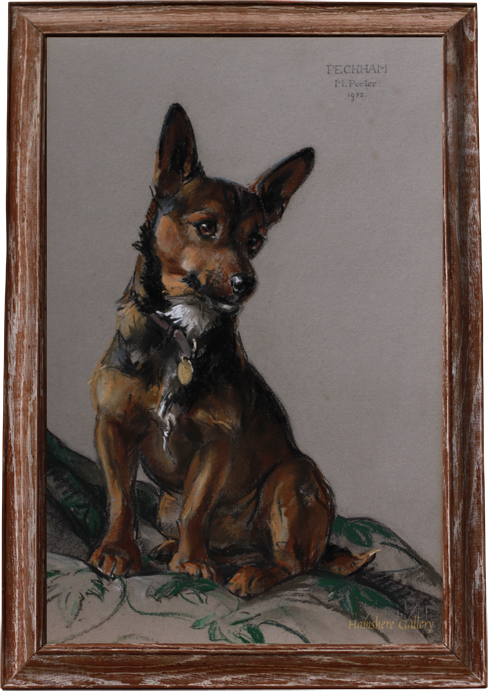 Click for larger image: “Peckham” a Cardigan Welsh corgi by Miss Marjorie I Porter  - “Peckham” a Cardigan Welsh corgi by Miss Marjorie I Porter 