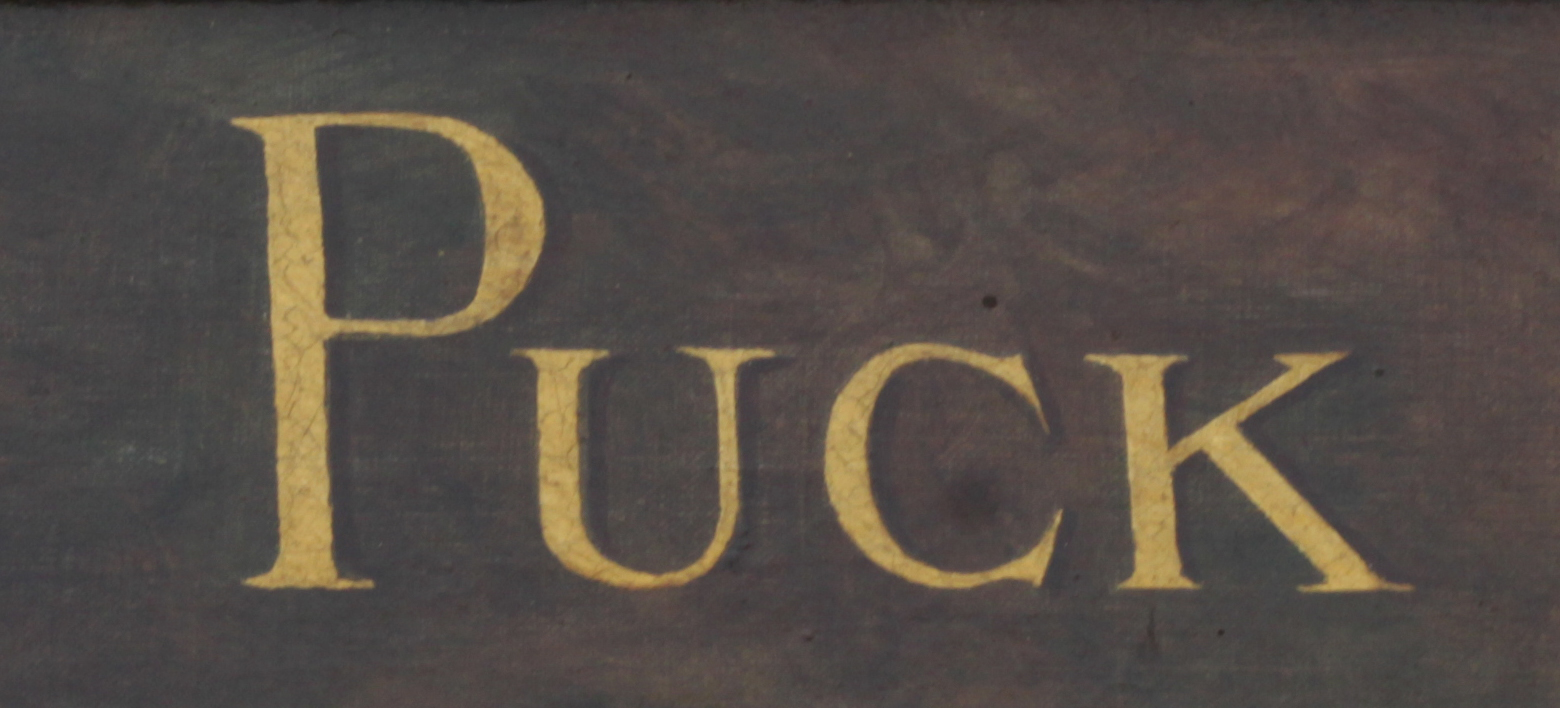 Click for larger image: Oil on canvas of the Spitz “PUCK” by Hubert-Denis Etcheverry - Oil on canvas of the Spitz “PUCK” by Hubert-Denis Etcheverry