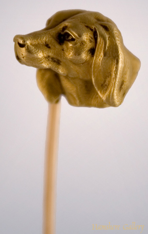 Click to see full size: Pointer gold Stick Pin