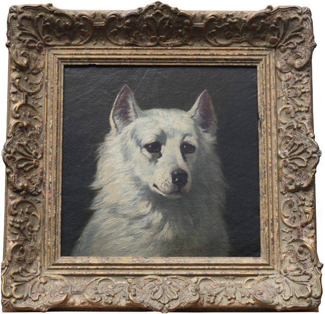 Click for larger image: Oil of the Spitz Spity by Hermann Gustave Simon - Oil of the Spitz Spity by Hermann Gustave Simon