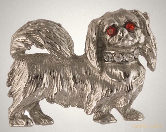 Click to see full size: Pekingese Brooch
