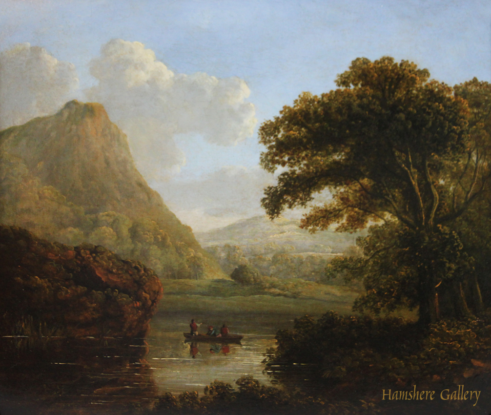 Click to see full size: Early 19th century Irish landscape oil by James Arthur O’Connor (Irish, 1792-1841)