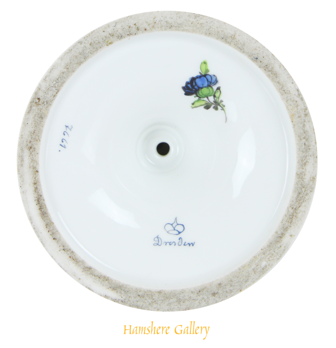 Click for larger image: A horse racing vase painted by P Robiger for Dresden - A horse racing vase painted by P Robiger for Dresden<br />
