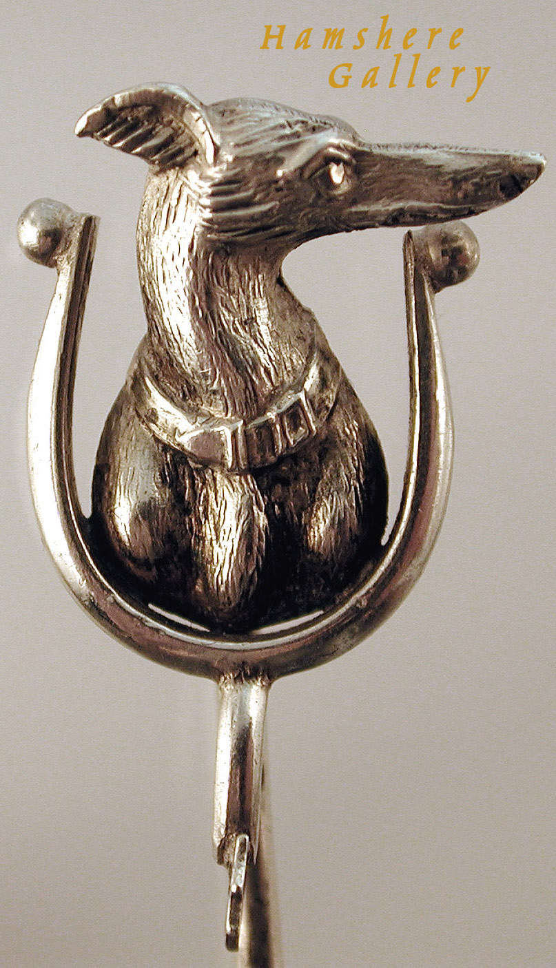 Click to see full size: Greyhound/ Italian Greyhound/ Whippet silver stick pin