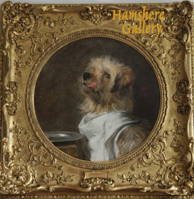 Click for larger image: â€œGrace before meatâ€ Norfolk Terrier oil by Ernest Crofts R.A. - â€œGrace before meatâ€ Norfolk Terrier oil by Ernest Crofts R.A.