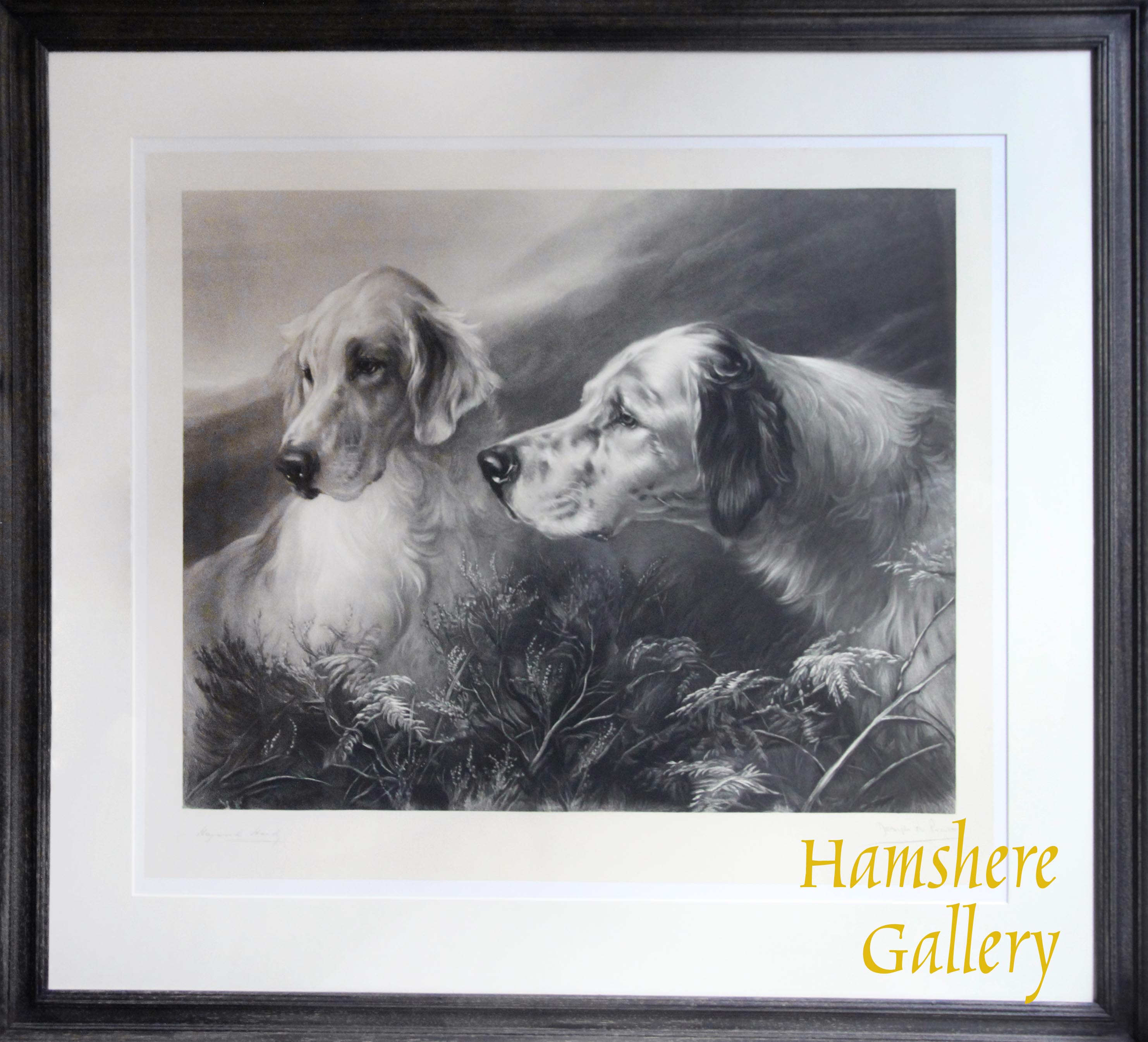 Click to see full size: English setter engraving by Joseph Bishop Pratt (1854-1910) after Heywood Hardy ARWS, RP, RE, RWA (1842-1933)- English setter engraving by Joseph Bishop Pratt (1854-1910) after Heywood Hardy ARWS, RP, RE, RWA (1842-1933)