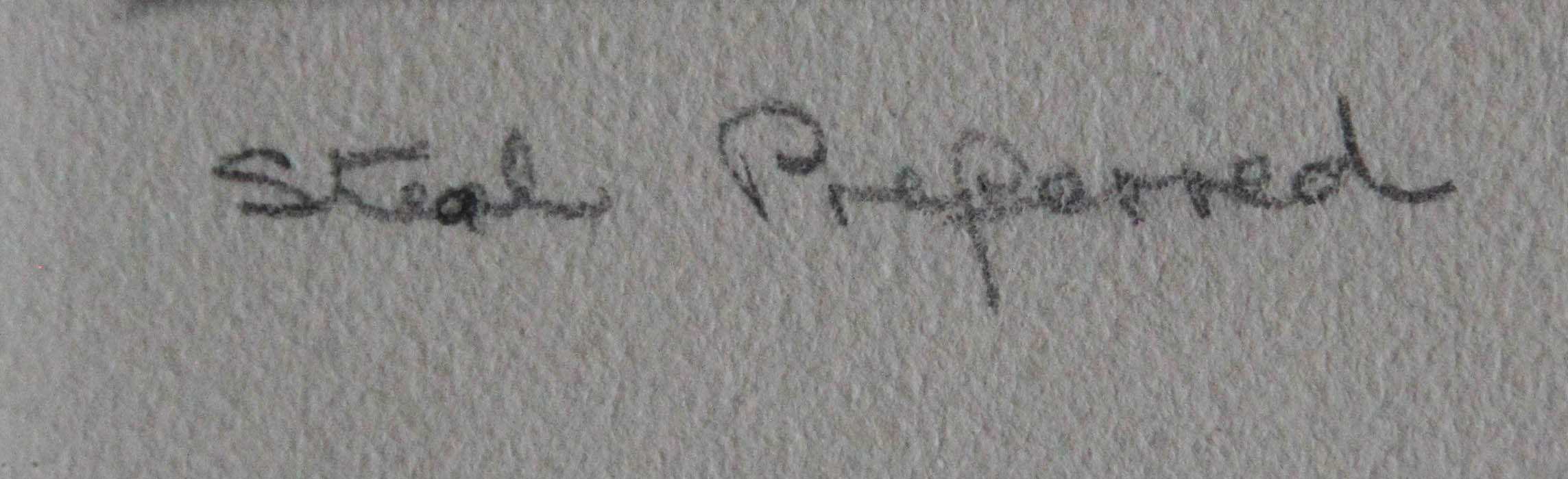 Click for larger image: Scottish Terrier dry-point etching 