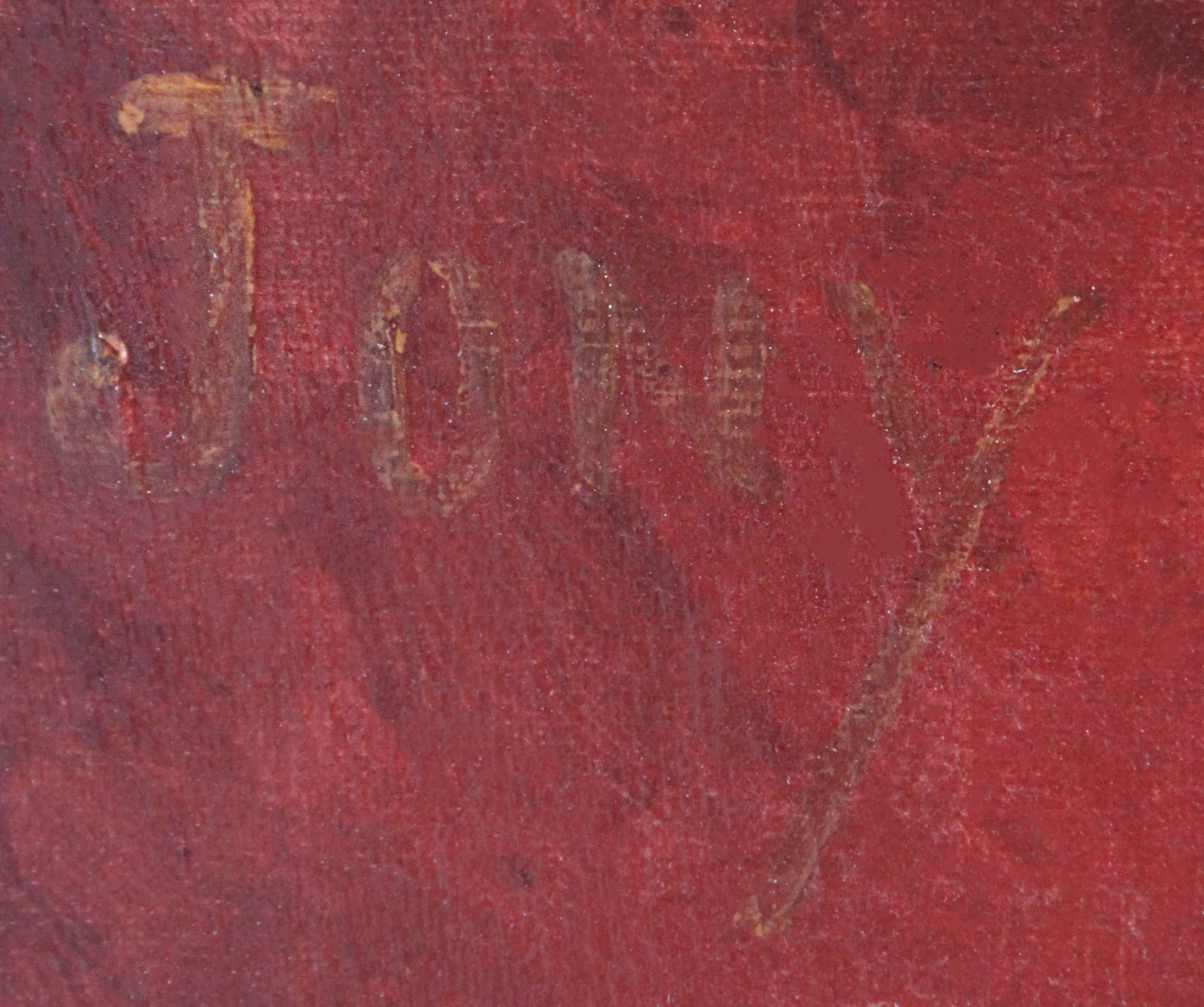 Click for larger image: An oil of â€œJonyâ€a Yorkshire Terrier by Charles Cesar Ferdinand de Condamy (French, 1855-1913) - An oil of â€œJonyâ€a Yorkshire Terrier by Charles Cesar Ferdinand de Condamy (French, 1855-1913)