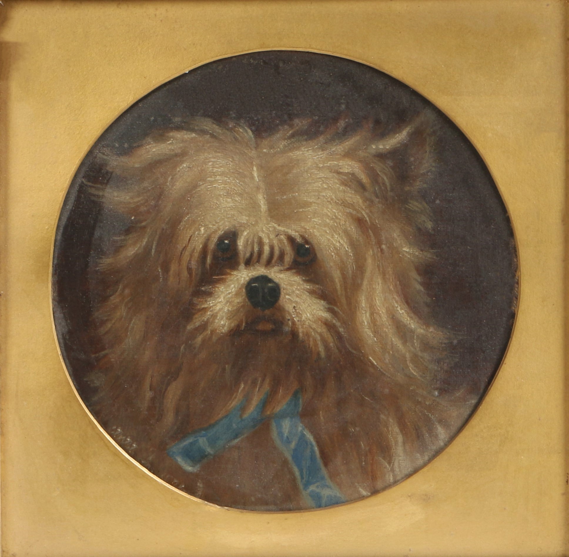 Click to see full size: Dog study, F E Williams, 19th century